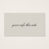 Sunrise Greeting Thunder_Cove Visitekaartje (Achterkant)