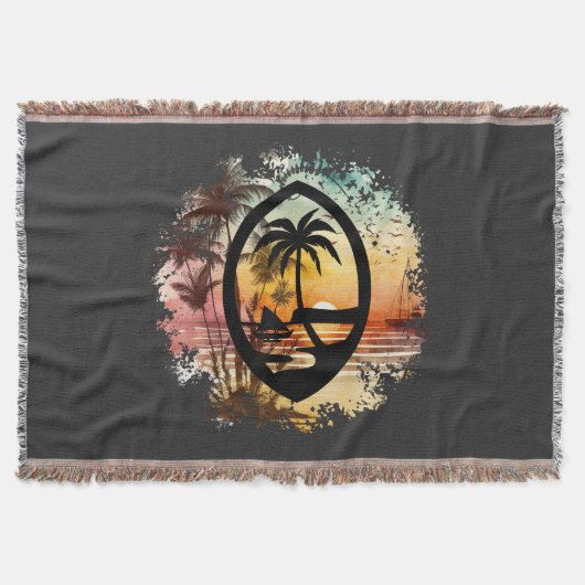 Sunrise Guam Seal Deken (Voorkant)