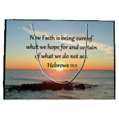 SUNRISE HEBREWS 11:1 PHOTO DESIGN GROOT CADEAUZAKJE (Achterkant)