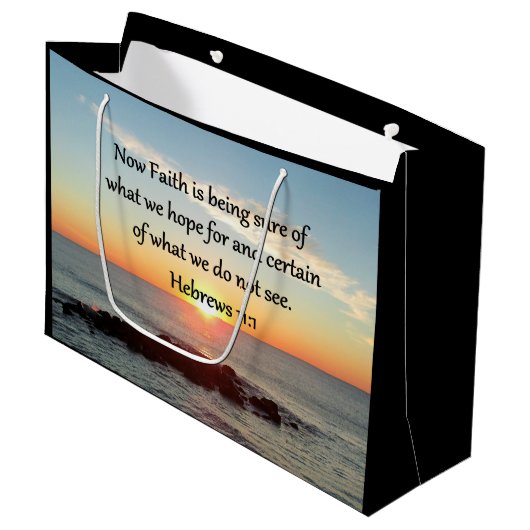 SUNRISE HEBREWS 11:1 PHOTO DESIGN GROOT CADEAUZAKJE (Voorkant Gekanteld)