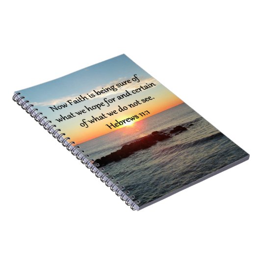 SUNRISE HEBREWS 11:1 PHOTO DESIGN NOTITIEBOEK (Rechterzijde)
