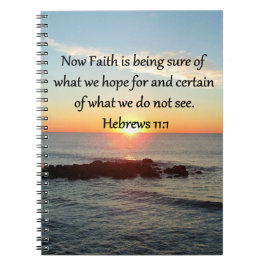 SUNRISE HEBREWS 11:1 PHOTO DESIGN NOTITIEBOEK