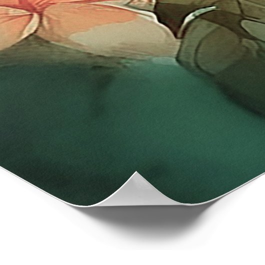 Sunrise Hibiscus-Poster Poster (Hoek)