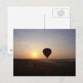 Sunrise Hot Air ballonfotografisch afbeelding Briefkaart (Voorkant / Achterkant)