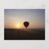 Sunrise Hot Air ballonfotografisch afbeelding Briefkaart (Voorkant)