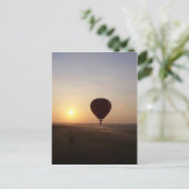 Sunrise Hot Air ballonfotografisch afbeelding Briefkaart (Staand voorkant)