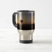 Sunrise Hot Air ballonfotografisch afbeelding Reisbeker (Voorkant links)