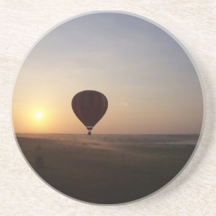 Sunrise Hot Air ballonfotografisch afbeelding Zandsteen Onderzetter