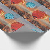 Sunrise Hot Air BallonRide Cadeaupapier (Hoek)