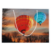 Sunrise Hot Air BallonRide Large Cadeautasje (Achterkant)