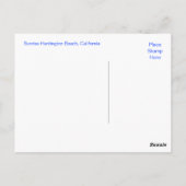 Sunrise Huntington Beach Pier California Post Card Briefkaart (Achterkant)