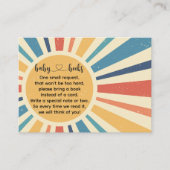 Sunrise I Retro Sun Book Request Informatiekaartje (Voorkant)