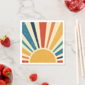 Sunrise  I Retro Sun I Boho Sunshine Servet (Insitu)