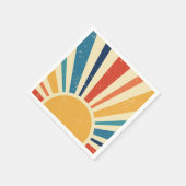 Sunrise  I Retro Sun I Boho Sunshine Servet (Hoek)