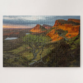 Sunrise in a Scotland landscape, Quiraing, Skye Legpuzzel