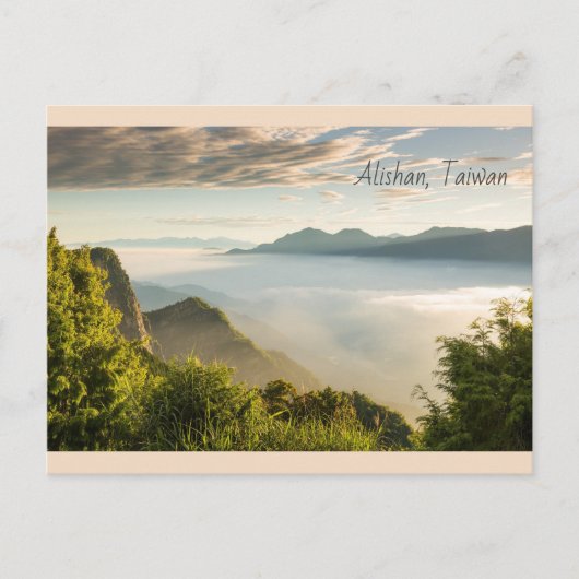 Sunrise in Alishan, Taiwan Briefkaart (Voorkant)