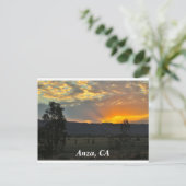 Sunrise in Anza, Briefkaart CA (Staand voorkant)