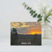 Sunrise in Anza, Briefkaart CA (Staand voorkant)