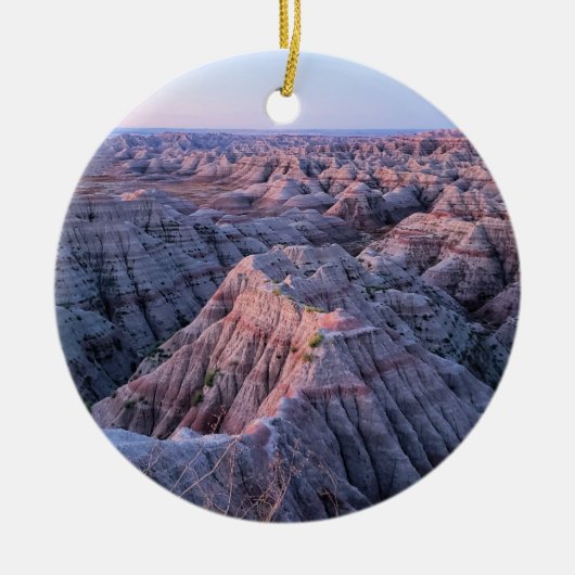 Sunrise in Badlands National Park, South Dakota Keramisch Ornament (Voorkant)