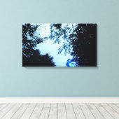 Sunrise in Blue Wrapped Canvas prints (Insitu (Houten vloer))
