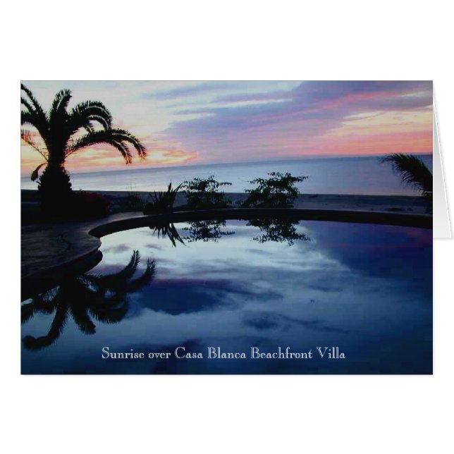 Sunrise in Casa Blanca Beachfront Villa (Voorkant Horizontaal)