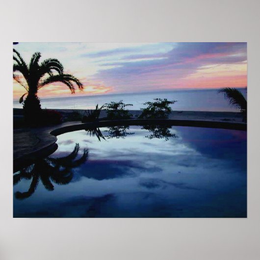 Sunrise in Casa Blanca Beachfront Villa Poster (Voorkant)