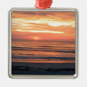 Sunrise in Daytona Beach, FL Metalen Ornament (Voorkant)