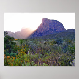 Sunrise in de Chisos, Texas Poster