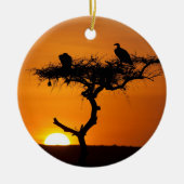 Sunrise in de Masai Mara, Kenia Keramisch Ornament (Voorkant)