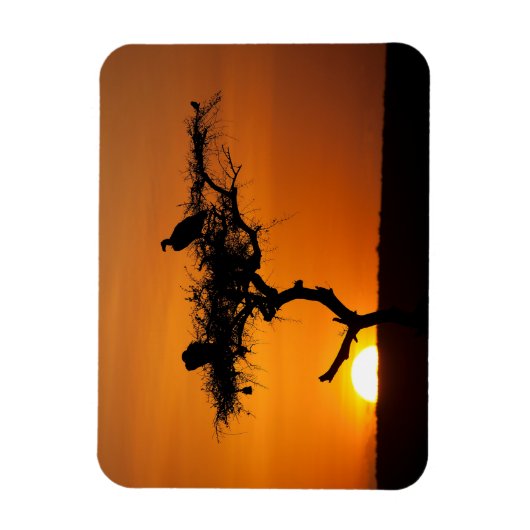 Sunrise in de Masai Mara, Kenia Magneet (Verticaal)