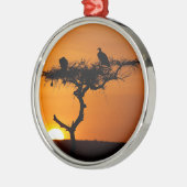 Sunrise in de Masai Mara, Kenia Metalen Ornament (Links)