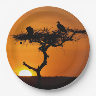 Sunrise in de Masai Mara, Kenia Papieren Bordje