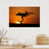 Sunrise in de Masai Mara, Kenia Poster (Keuken)