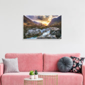 Sunrise in Glen Coe, Schotse Hooglanden Canvas Afdruk (Insitu (Woonkamer))