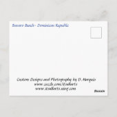 SUNRISE IN HET BAVARO-BRIEFKAART BRIEFKAART (Achterkant)