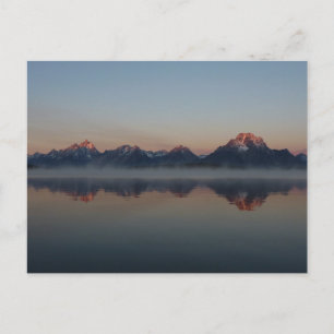 Sunrise in Jackson Dam Grand Teton National Park Briefkaart