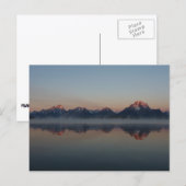 Sunrise in Jackson Dam Grand Teton National Park Briefkaart (Voorkant / Achterkant)