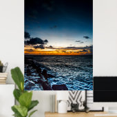 Sunrise in Jetty Park, Fort Pierce, Florida Poster (Thuiskantoor)