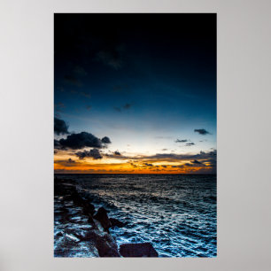 Sunrise in Jetty Park, Fort Pierce, Florida Poster