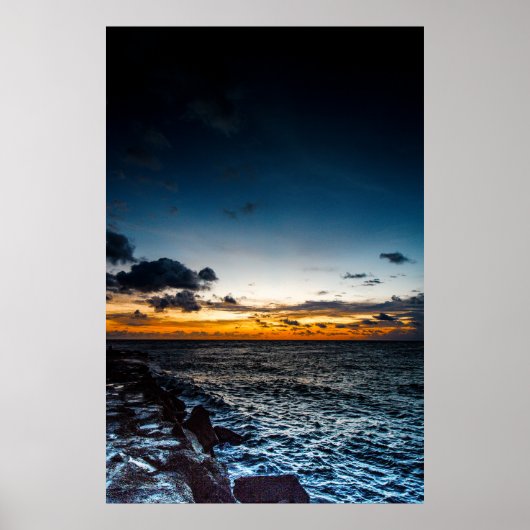 Sunrise in Jetty Park, Fort Pierce, Florida Poster (Voorkant)