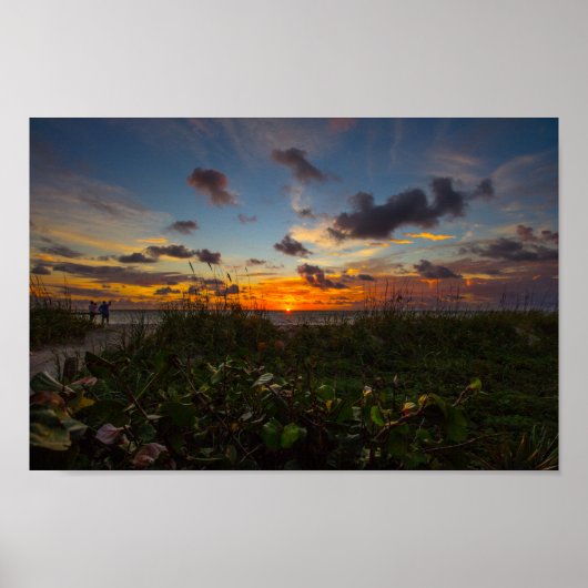 Sunrise in Jetty Park, Fort Pierce, Florida Poster (Voorkant)
