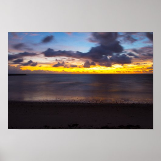 Sunrise in Jetty Park, Fort Pierce, Florida Poster (Voorkant)
