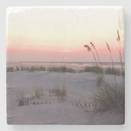 Sunrise in juli, Wright tsville Beach Stenen Onderzetter