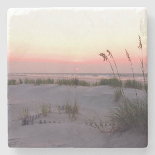 Sunrise in juli, Wright tsville Beach Stenen Onderzetter