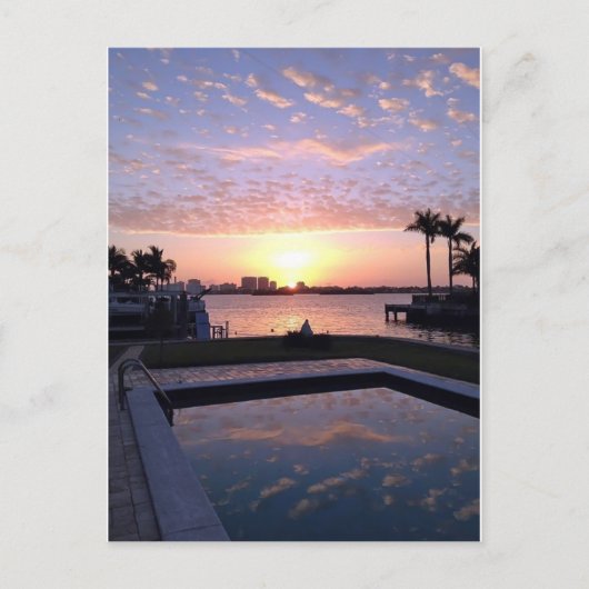 Sunrise in Miami Briefkaart (Voorkant)