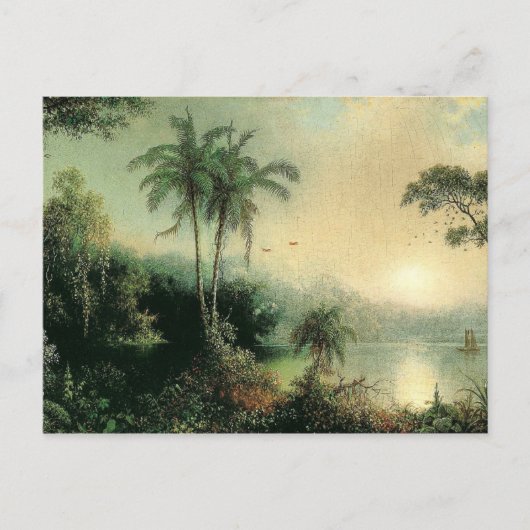 Sunrise in Nicaragua, schilderij van M.J. Heade Briefkaart (Voorkant)