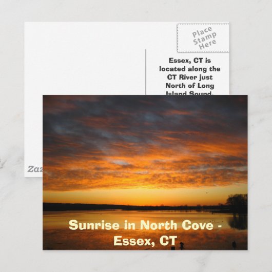 Sunrise in North Cove - Essex, CT Briefkaart (Voorkant / Achterkant)