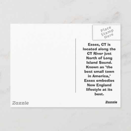 Sunrise in North Cove - Essex, CT Briefkaart (Achterkant)