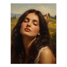 Sunrise in Tuscany Perfect Poster