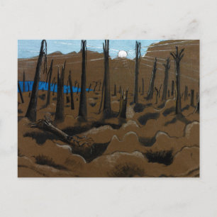 Sunrise, Inverness Copse van Paul Nash (1918) Briefkaart